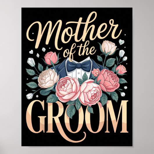 Moeder van de bruidegom mama poster (Voorkant)