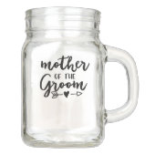 Moeder van de Bruidegom Mason Jar Cup (Voorkant)