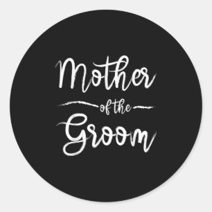 Moeder van de bruidegom Matching bruidsmeisjesfees Ronde Sticker