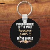 Moeder van de bruidegom meest knappe Moederdag wo Sleutelhanger (Voorkant)