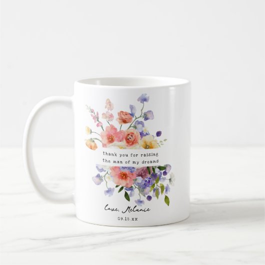 Moeder van de bruidegom Mok | Dank u (Links)