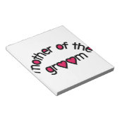 Moeder van de bruidegom notitieblok (Schuin)