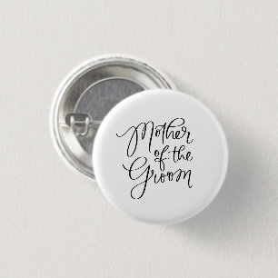 Moeder van de Bruidegom Pin Trouwdag Lapel Button