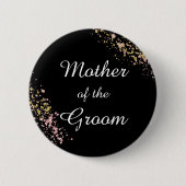 Moeder van de bruidegom  ronde button 5,7 cm (Voorkant)