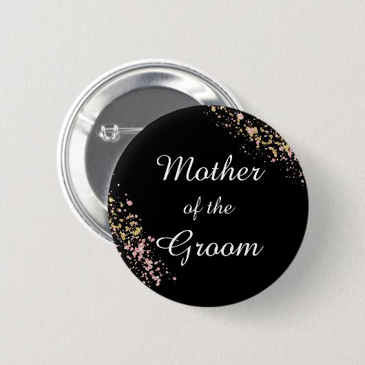 Moeder van de bruidegom  ronde button 5,7 cm (Voorkant /achterkant)