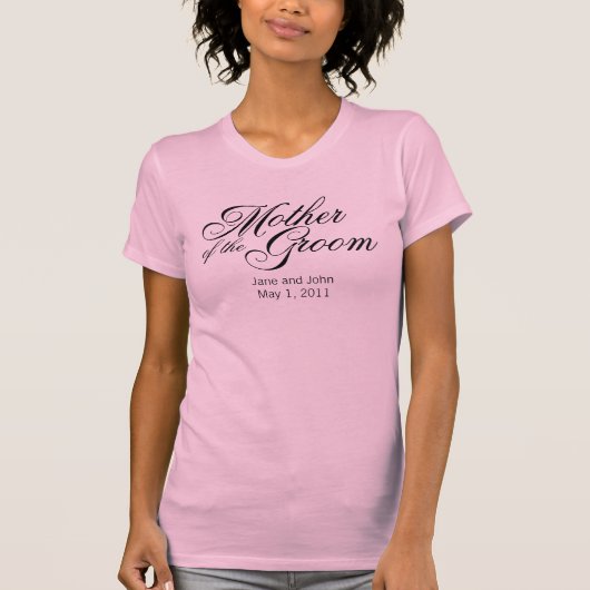 Moeder van de bruidegom Shirt Licht (Voorkant)