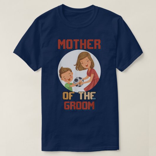 Moeder van de bruidegom t-shirt (Design voorkant)