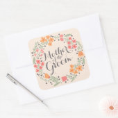 Moeder van de bruidegom Waterverf Weddin Sticker S (Envelop)