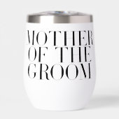 Moeder van de bruidegom Zwart Modern Elegant Custo (Voorkant)