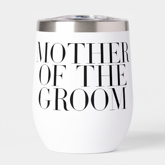 Moeder van de bruidegom Zwart Modern Elegant Custo (Voorkant)