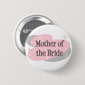 Moeder van de bruidknop ronde button 5,7 cm (Voorkant /achterkant)