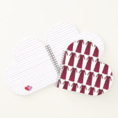 Moeder van de bruidsbruidebruin maroon Wedding Gow Notitieboek (Binnen)