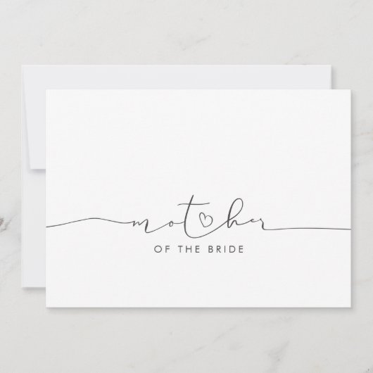 Moeder van de bruidsbruidsochtendboodschap (Voorkant)