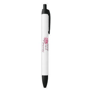Moeder van de bruidsroze zwarte inkt pen