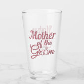 Moeder van de bruinbruiloft familie komt overeen glas (Achterkant)