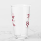 Moeder van de bruinbruiloft familie komt overeen glas (Rechts)