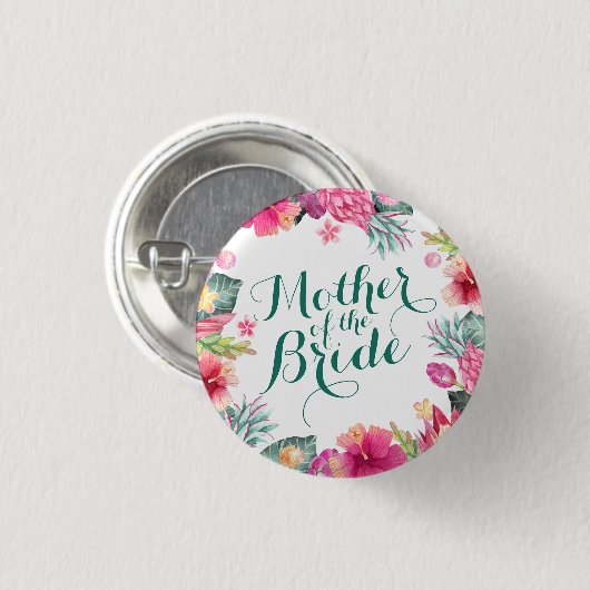 Moeder van de Button van de bruidduwweddenschap (Voorkant /achterkant)