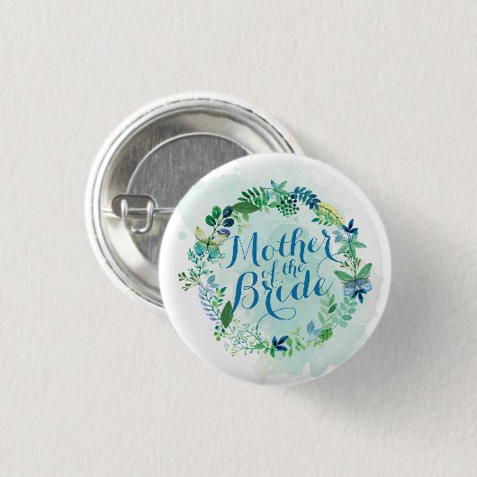Moeder van de Button van de Waterverf van de Bride (Voorkant /achterkant)