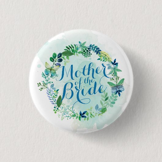 Moeder van de Button van de Waterverf van de Bride (Voorkant)