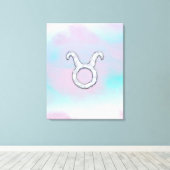 Moeder van de dierentuin van Pearl Taurus Astrolog Canvas Afdruk (Insitu (Houten vloer))