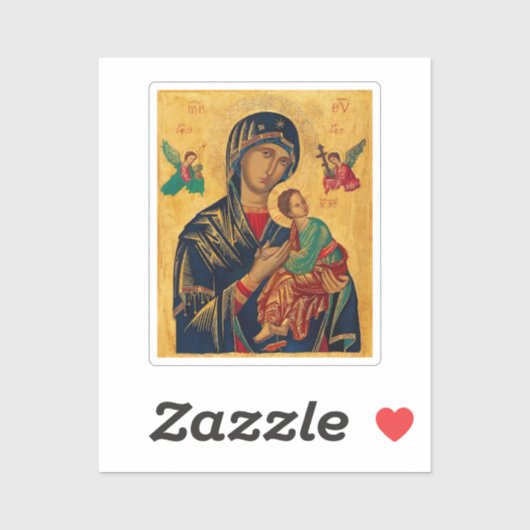 Moeder van de eeuwige hulp sticker (Vel)