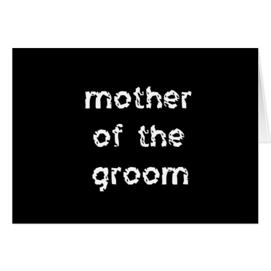 Moeder van de Groom (Voorkant Horizontaal)