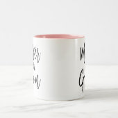 Moeder van de Groom | Aangepaste bruiloft in Scrip Tweekleurige Koffiemok (Center)