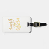 Moeder van de groom/Calligrafierreis Bagagelabel (Voorkant horizontaal)