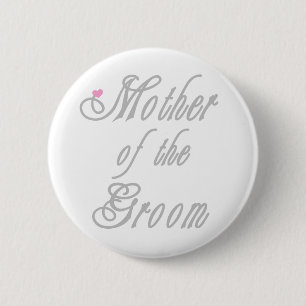 Moeder van de Groom Classy Grays Ronde Button 5,7 Cm