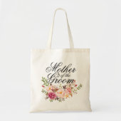 Moeder van de Groom Elegant Rustic Floral Tote Bag (Voorkant)