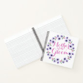 Moeder van de Groom Floral Wedding Notebook Notitieboek (Binnen)