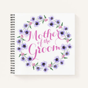 Moeder van de Groom Floral Wedding Notebook Notitieboek