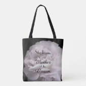 Moeder van de Groom Gepersonaliseerde Bleke Roze R Tote Bag (Achterkant)