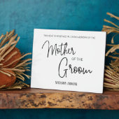 Moeder van de Groom Gereserveerde Stoel Wedding Me Fotoplaat (Zijkant)