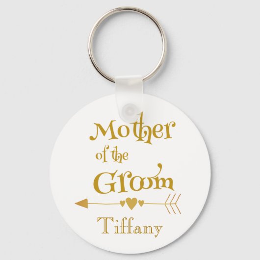 Moeder van de Groom Keepomwille Wedding Memories Sleutelhanger (Voorkant)