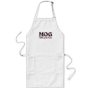 Moeder van de Groom (MOG) Tulip Lettering Lang Schort