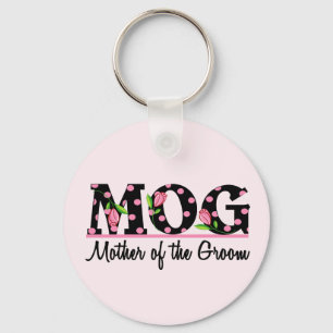 Moeder van de Groom (MOG) Tulip Lettering Sleutelhanger