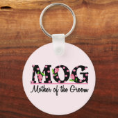 Moeder van de Groom (MOG) Tulip Lettering Sleutelhanger (Voorkant)