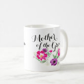 Moeder van de Groom Waterverf Flowers Mok (Voorkant rechts)