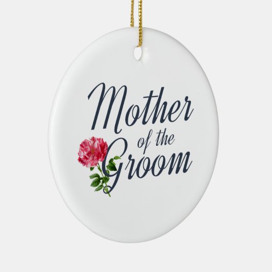 Moeder van de Groom Wedding Calligrafie | ORNAMENT (Rechts)