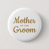 Moeder van de Groom Wedding Custom Ronde Button 5,7 Cm (Voorkant)
