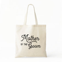 Moeder van de Groom Wedding Gift Canvas tas