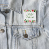 Moeder van de Groom Wedding Pin Button (In situ)