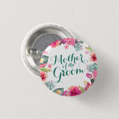 Moeder van de Groom Wedding Pin Button (Voorkant /achterkant)