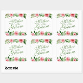 Moeder van de Groom Wedding Sticker Seal (Vel)