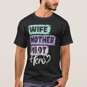 Moeder van de held van de professionele moeder Pil T-shirt