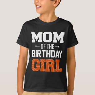 Moeder Van De Jarige Meisje Sketll Moeder Familie T-shirt