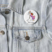 Moeder van de knop Bride Ronde Button 5,7 Cm (In situ)