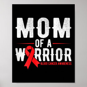 Moeder van de krijger Blood Cancer Awareness Poster