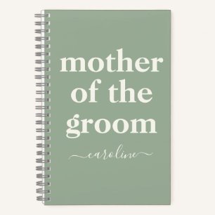 Moeder van de Minimale Moderne Naam van de Groom   Notitieboek